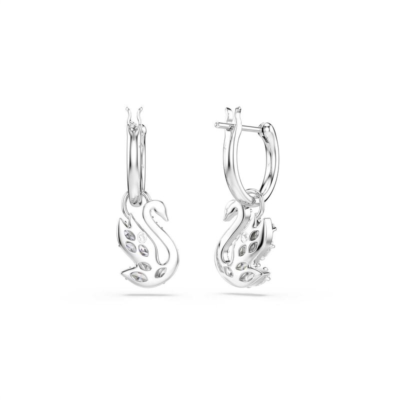 Swarovski Swan Drop Earrings image number 3